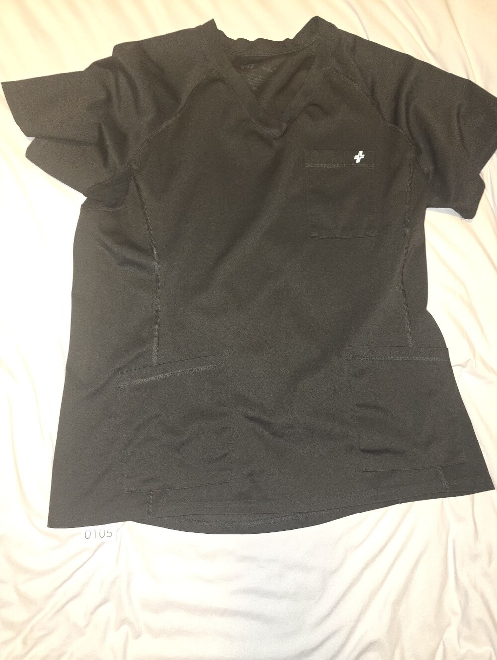 FitScrubs Evrpur Original Black XL Scrub Top